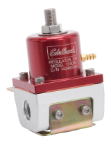 EdelbrockCarbureted Adjustable Bypass Fuel Pressure Regulator (180 GPH) in Red Finish