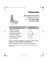 Panasonic KXTG7170EX Omaniku manuaal