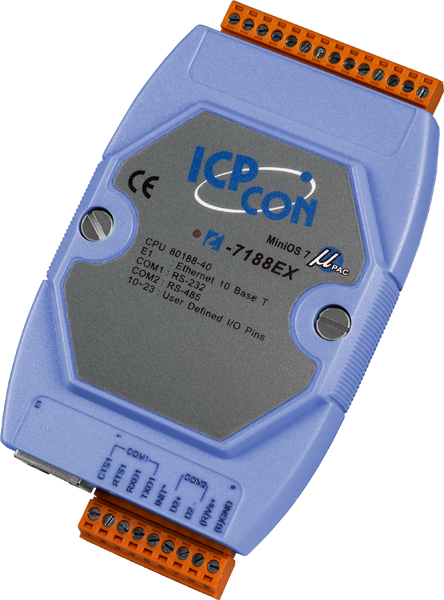 I-7188E2 (without display) - Serial to Ethernet Converter/Intelligent Controller, RS-232, RS-485