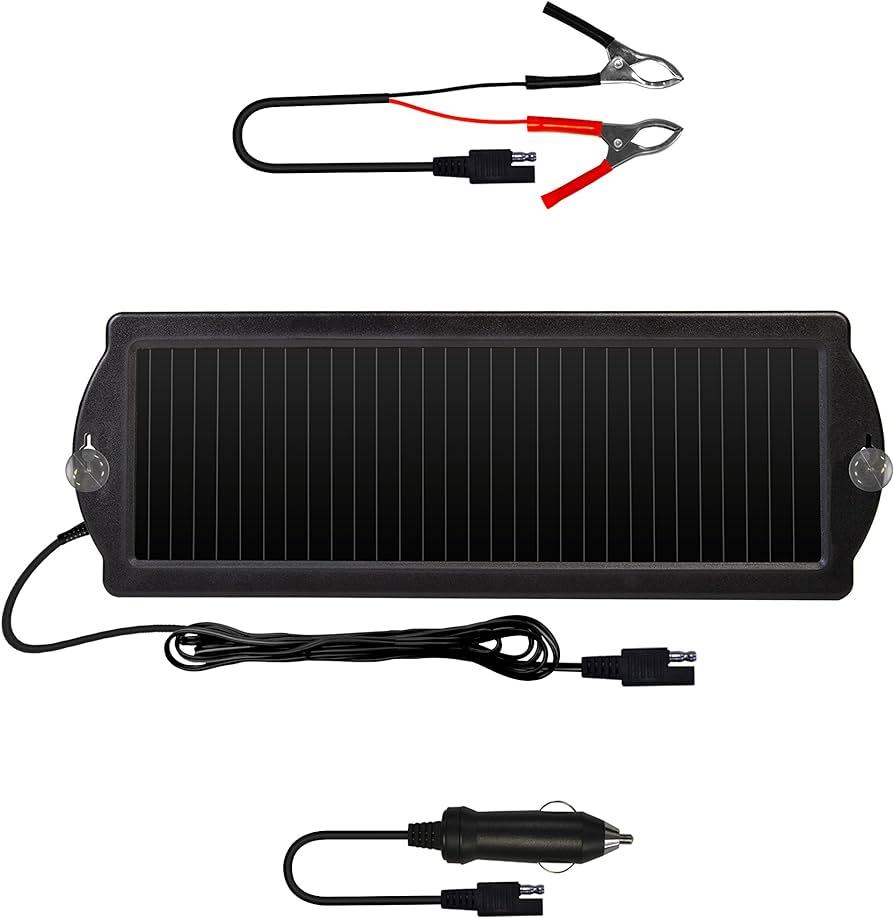 1 Watt, 12-Volt Solar Power Sports Battery Maintainer