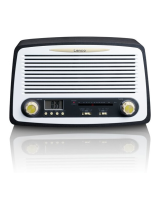 LencoSR-02GY FM Retro Table Radio in
