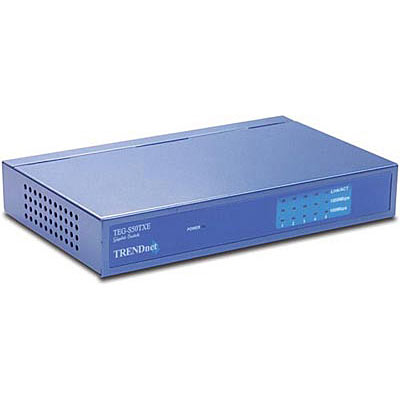 Gigabyte Ethernet Switch with External Power Supply