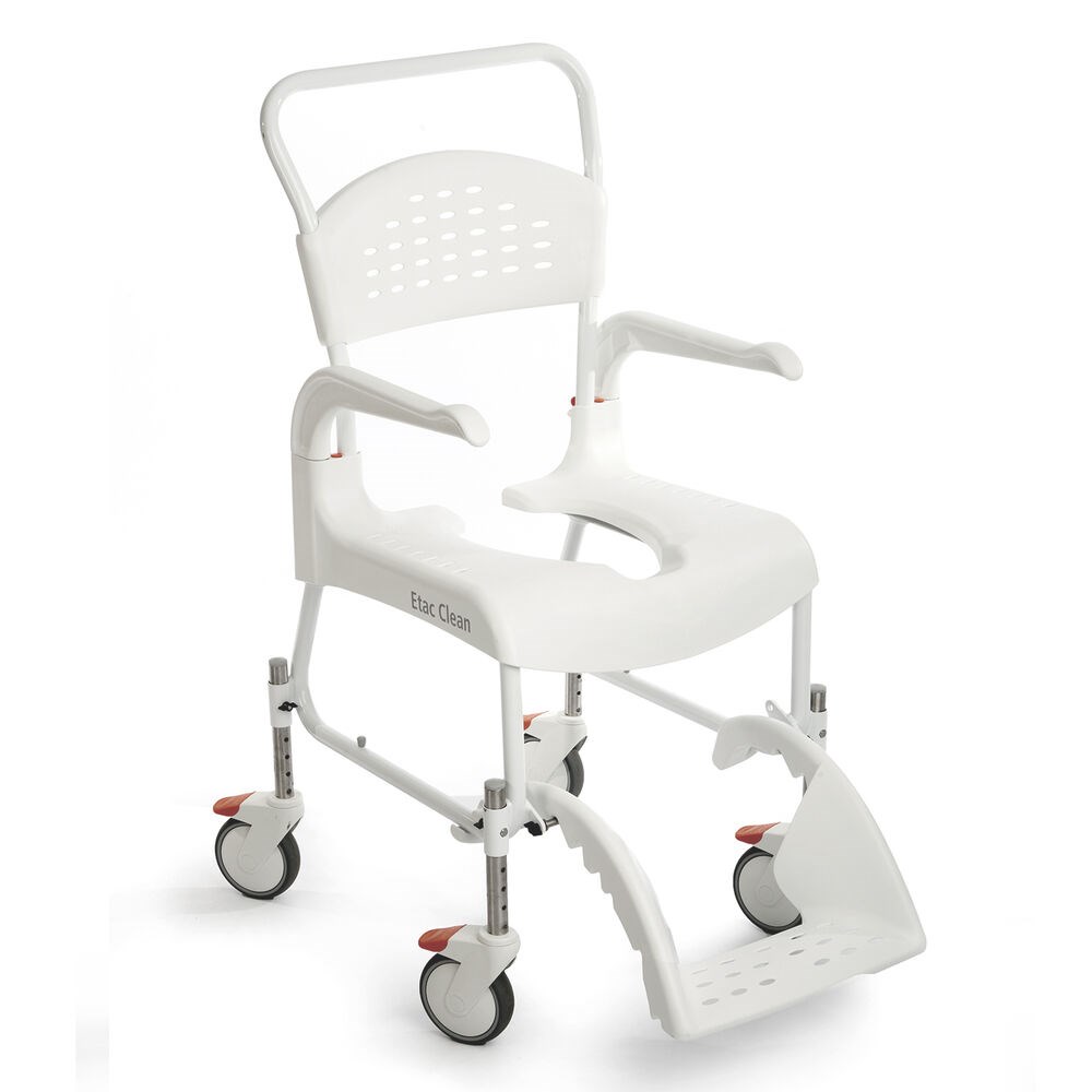 Clean shower commode chair