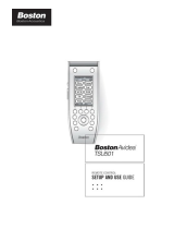 Boston Acoustics Universal Remote TSU501 User manual