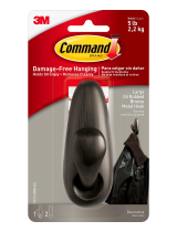 CommandCommand™ Small Modern Reflections Brushed Nickel Metal Hook