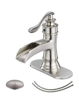 BWE Oil Rubbed Bronze Bathroom Faucet Modern Waterfall Single Hole Bathroom Sink Faucet User manual