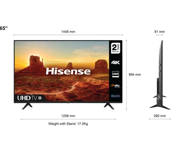 65A7100FTUK 65-Inch 4K UHD HDR Smart TV