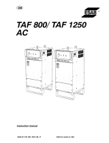 ESAB TAF 800 / TAF 1250 Manual do usuário