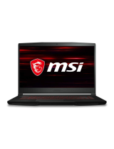 MSI GF63 Thin (Intel® 9th Gen) (GeForce® GTX) Инструкция по применению