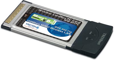 802.11g MIMO Wireless LAN PC Card