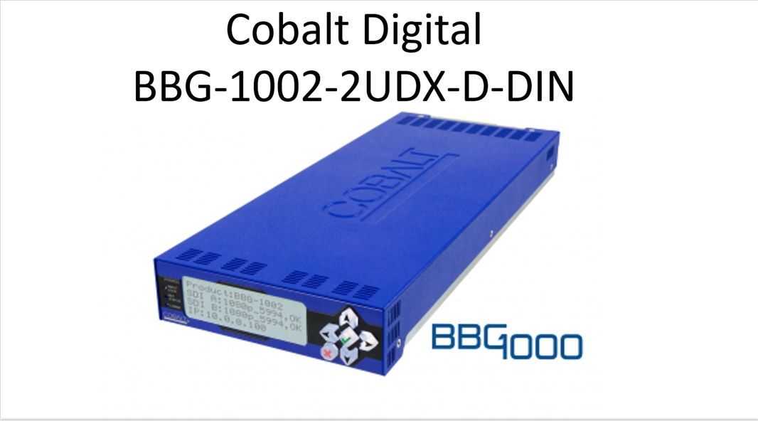BBG-1002-2UDX-DI 3G/HD/SD-SDI Standalone Dual-Channel De-interlacing Up-Down-Cross-Converter / Frame Sync