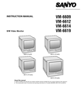 Sanyo VM-6614 User manual