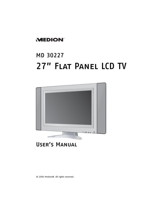 27" LCD TV MD 30527