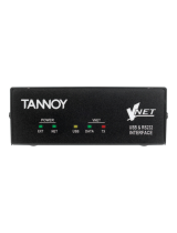 Tannoy VNET USB RS232 INTERFACE Owner's manual