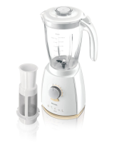 Philips hr2066 600 w 2 l blender Ohjekirja