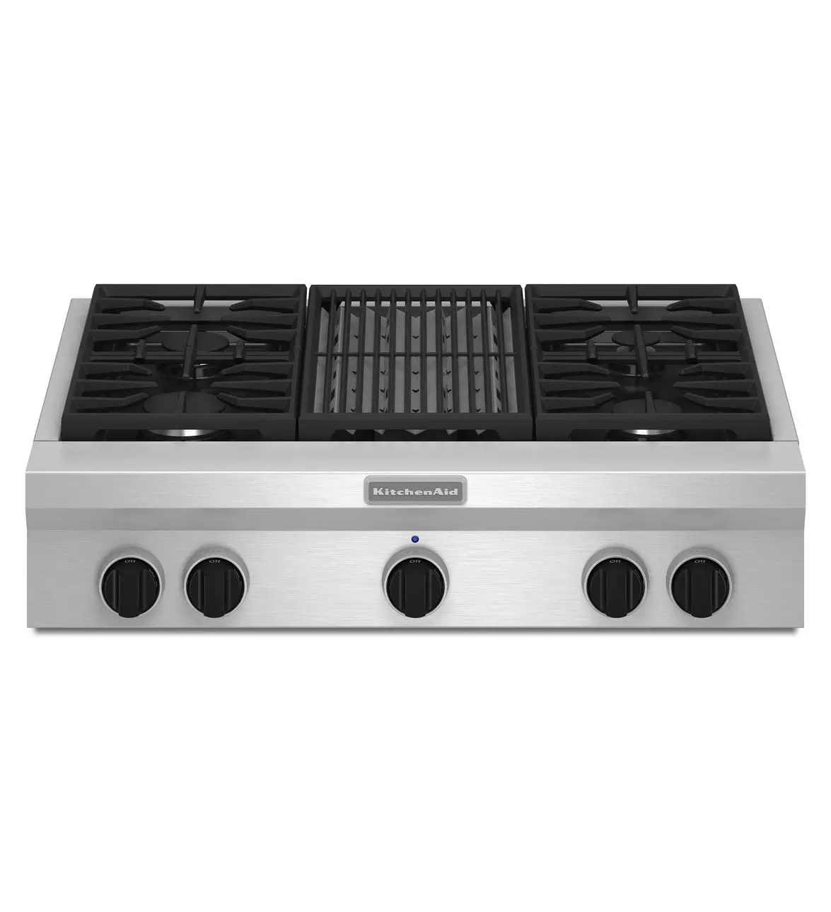 48-Inch 6 Burner with Grill, Gas Rangetop, Commercial-Style