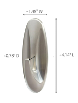 3MCommand™ Large Brushed Nickel Designer Hook