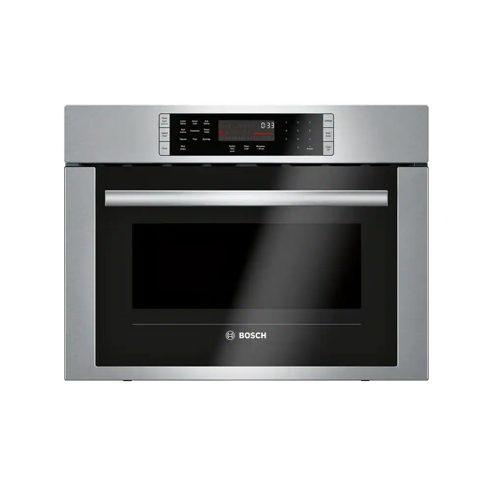 Compact oven with microwave