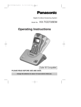 Panasonic Cordless Telephone kx-tcd725em Manuale utente