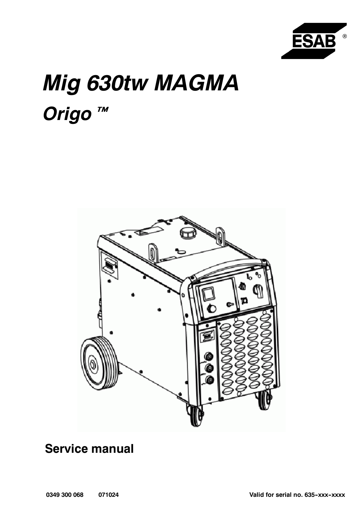 Mig 630t Magma - Origo™ Mig 630tw Magma