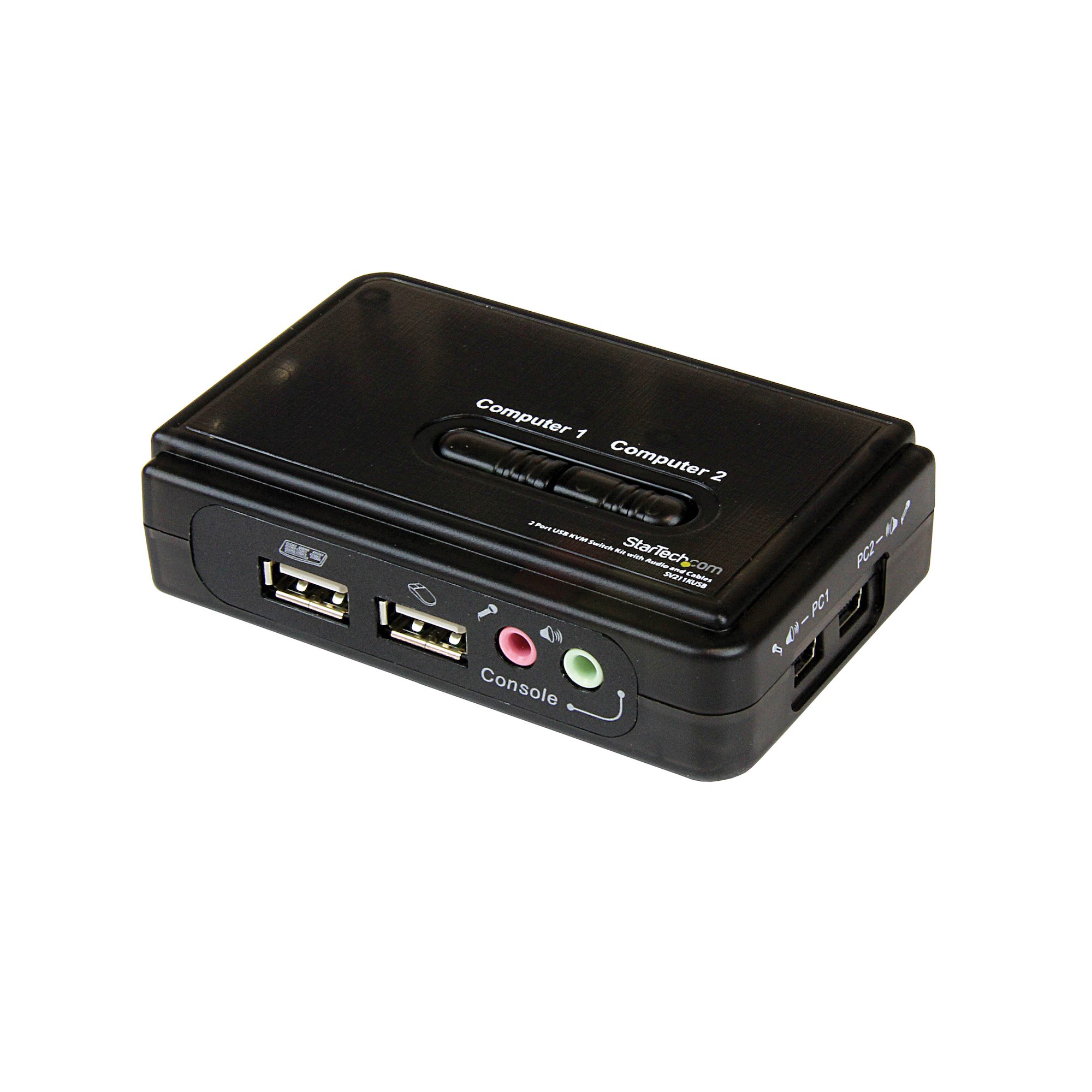 USB Cable KVM Switch 2 Port + Audio