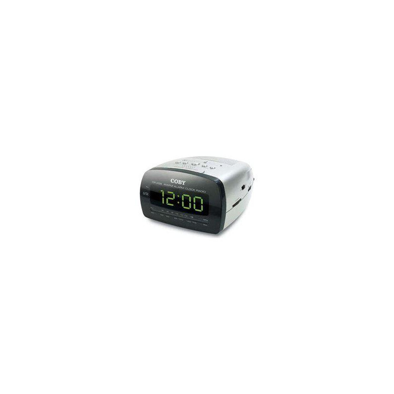 CRA58 - WH Big LED Digital AM/FM Alarm Clock Radio