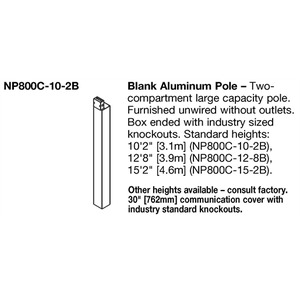NP800 Series Jumbo Tele-Power Pole