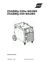 ESAB Mig 630tw Magma Manual de usuario