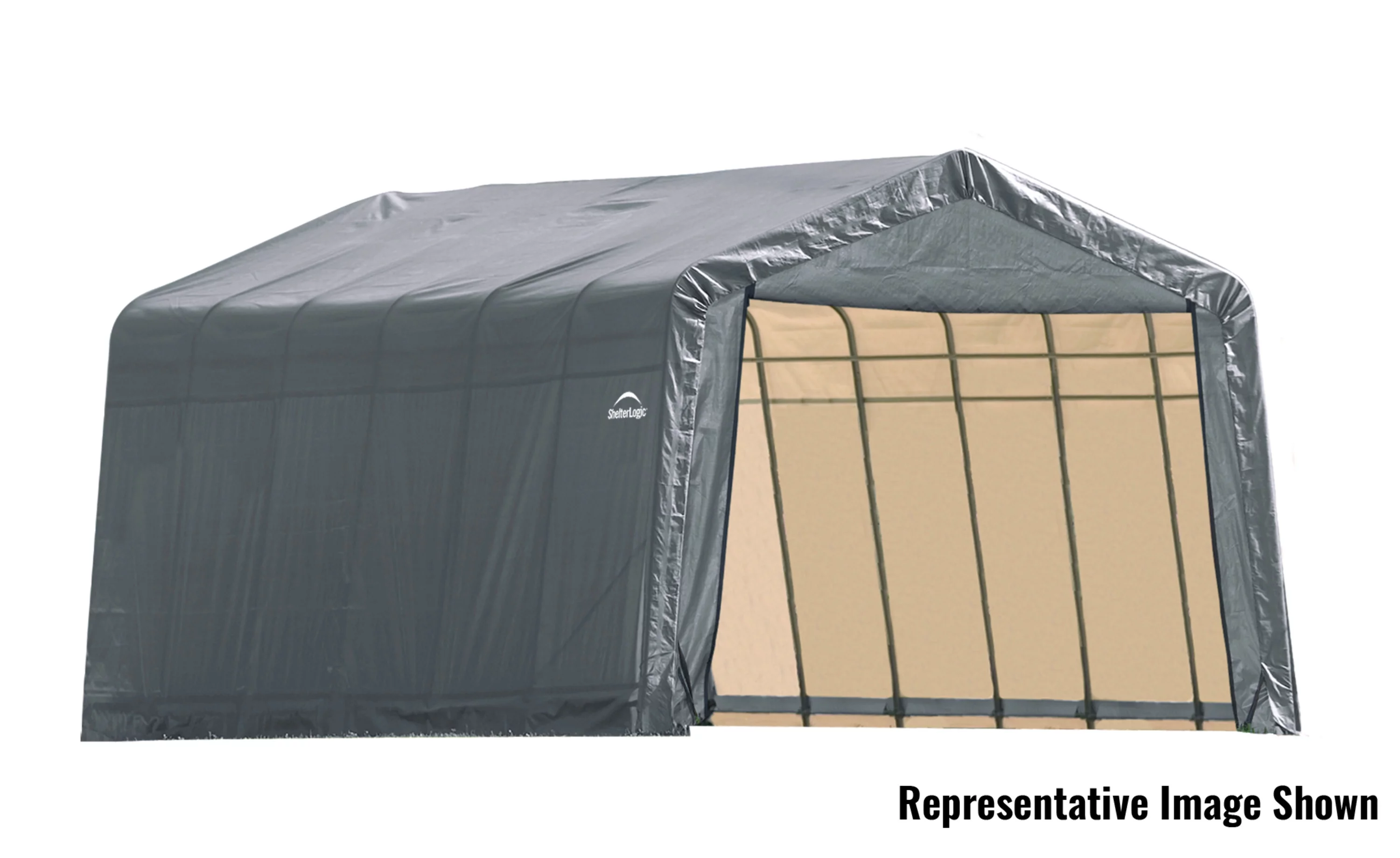 ShelterLogic ShelterCoat Water Resistant Peak Portable Garage Shelter