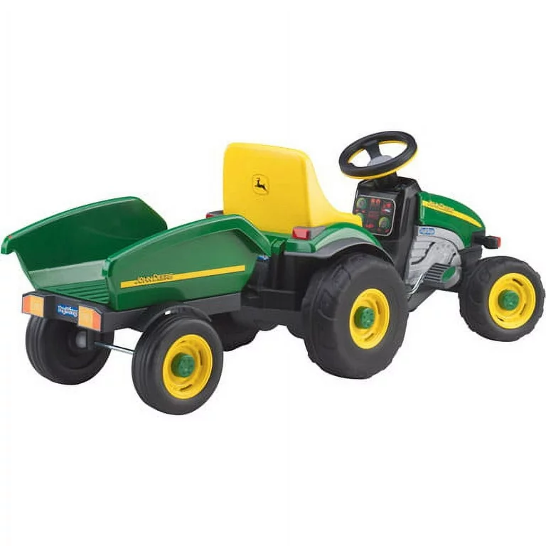 John Deere Farm Tractor with Trailer