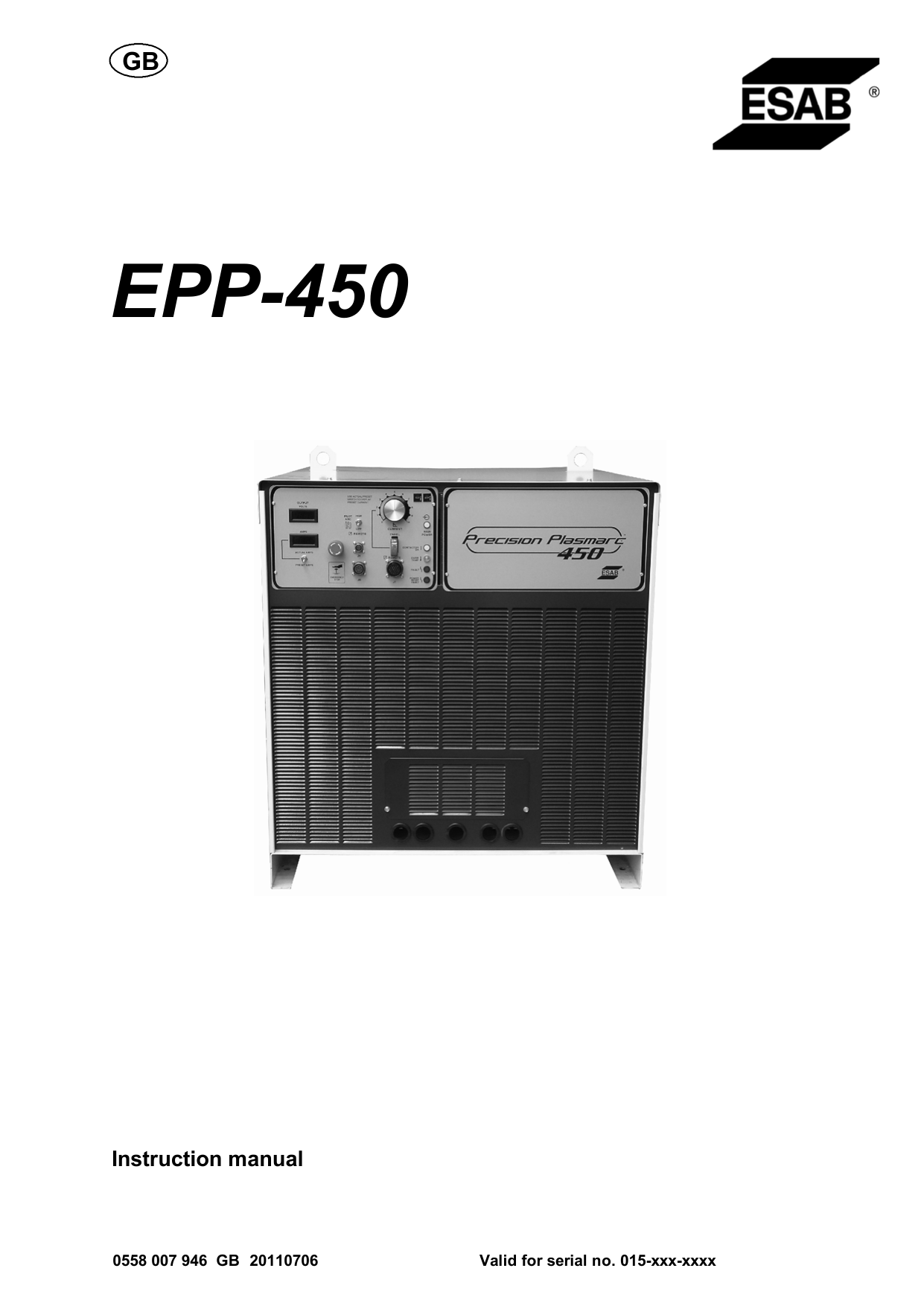 EPP-450 Plasma Power Source