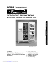 Sears Kenmore 57587 Owner's manual
