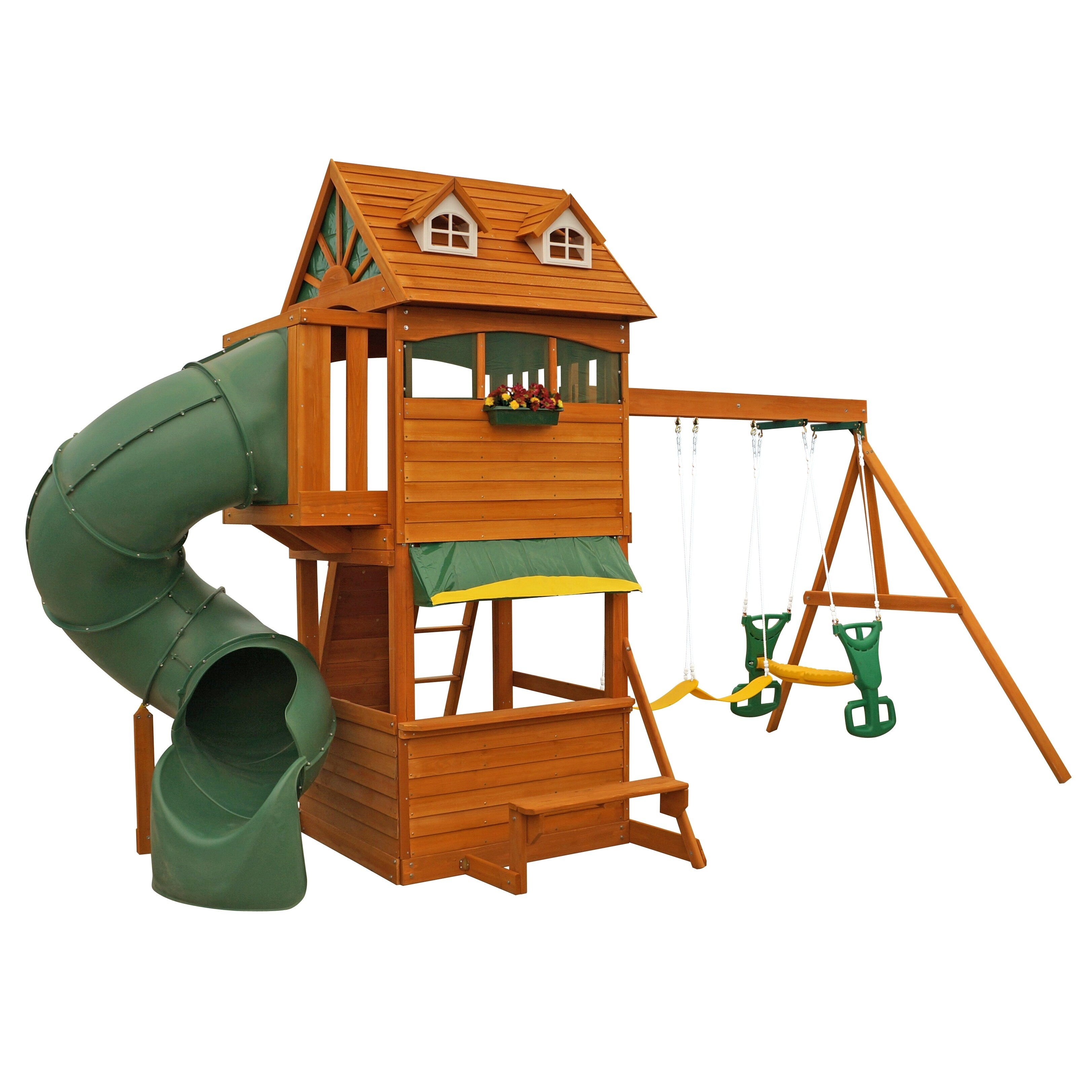 Forest Hill Retreat Wooden Swing Set / Playset