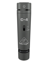 Behringer Single Diaphragm Condenser Microphone C-4 User manual