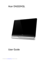 Acer DA221HQL Quick start guide