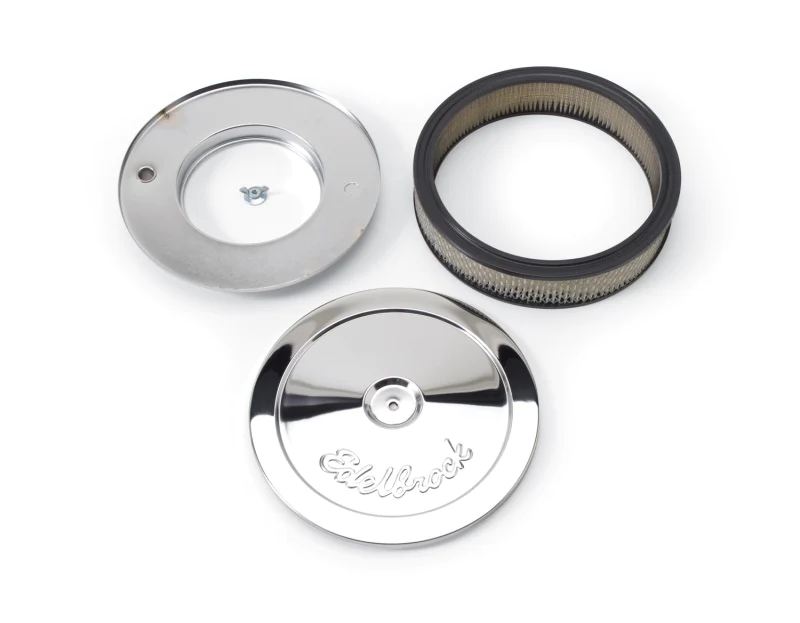Pro-Flo Chrome 6" Round Air Cleaner with 2.5" Paper Element