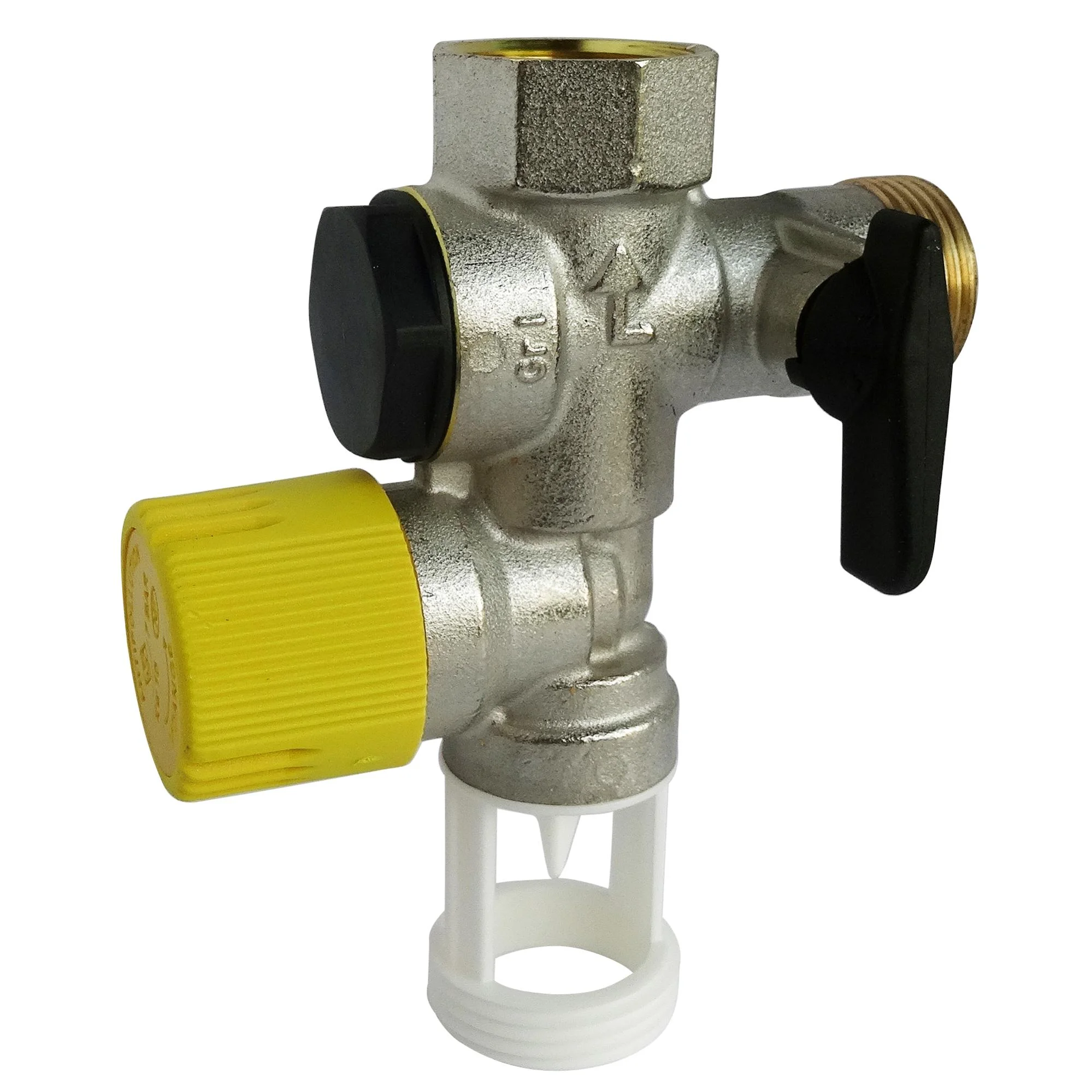 Groupe de sécurité anti-calcaire NF 20x27 pour chauffe-eau alimentation verticale Diall