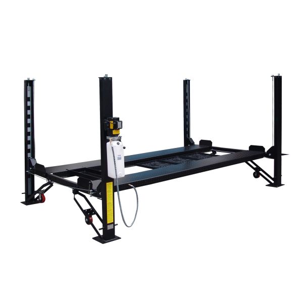 Distributors 8000 lb Deluxe Storage Lift Extended Length / Height - Poly casters - drip trays
