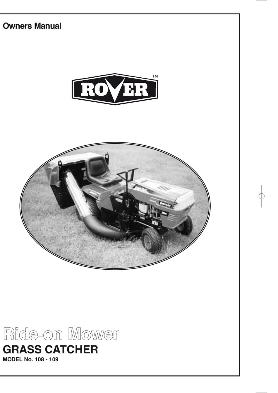 Lawn Mower 108, 109