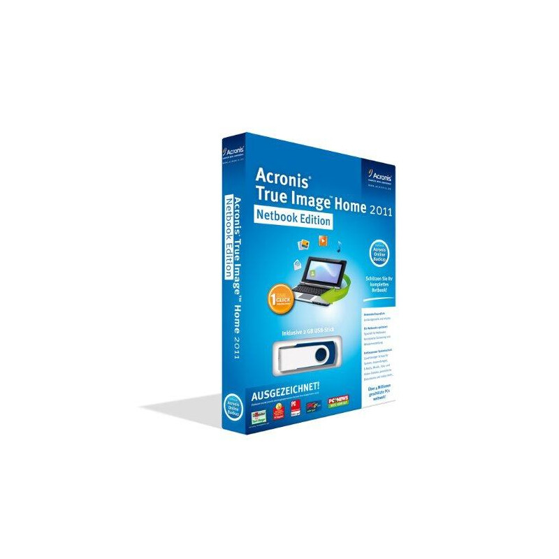 True Image Home 2011 Netbook Edition, Win, MiniBox, DEU + 2GB USB-Stick, 10+2 Bundle