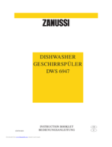 Zanussi DWS6947 Manual de usuario
