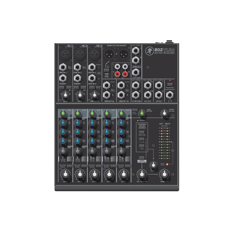 802VLZ4 8 Channel Compact Stereo Mixer