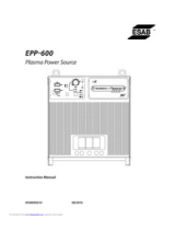ESAB EPP-600 Plasma Power Source Kasutusjuhend