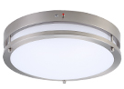 OSTWIN18" Flush Mount Ceiling Light-Dimmable LED Light Fixture for Kitchen Bedroom Bathroom-28 W (180W Eq.)-1960 Lm-5000K (Daylight)-Brushed Nickel Finish