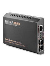 SignaMax10/100/1000 to 1000 SFP PoE  Media Converter