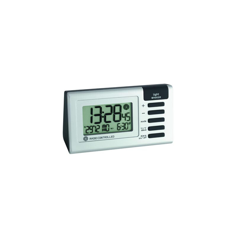 Digital Radio-Controlled Alarm Clock with Temperature