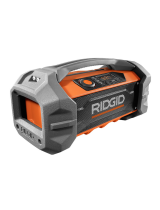 RIDGIDRadio de chantier de 18 V avec technologie sans fil Bluetooth