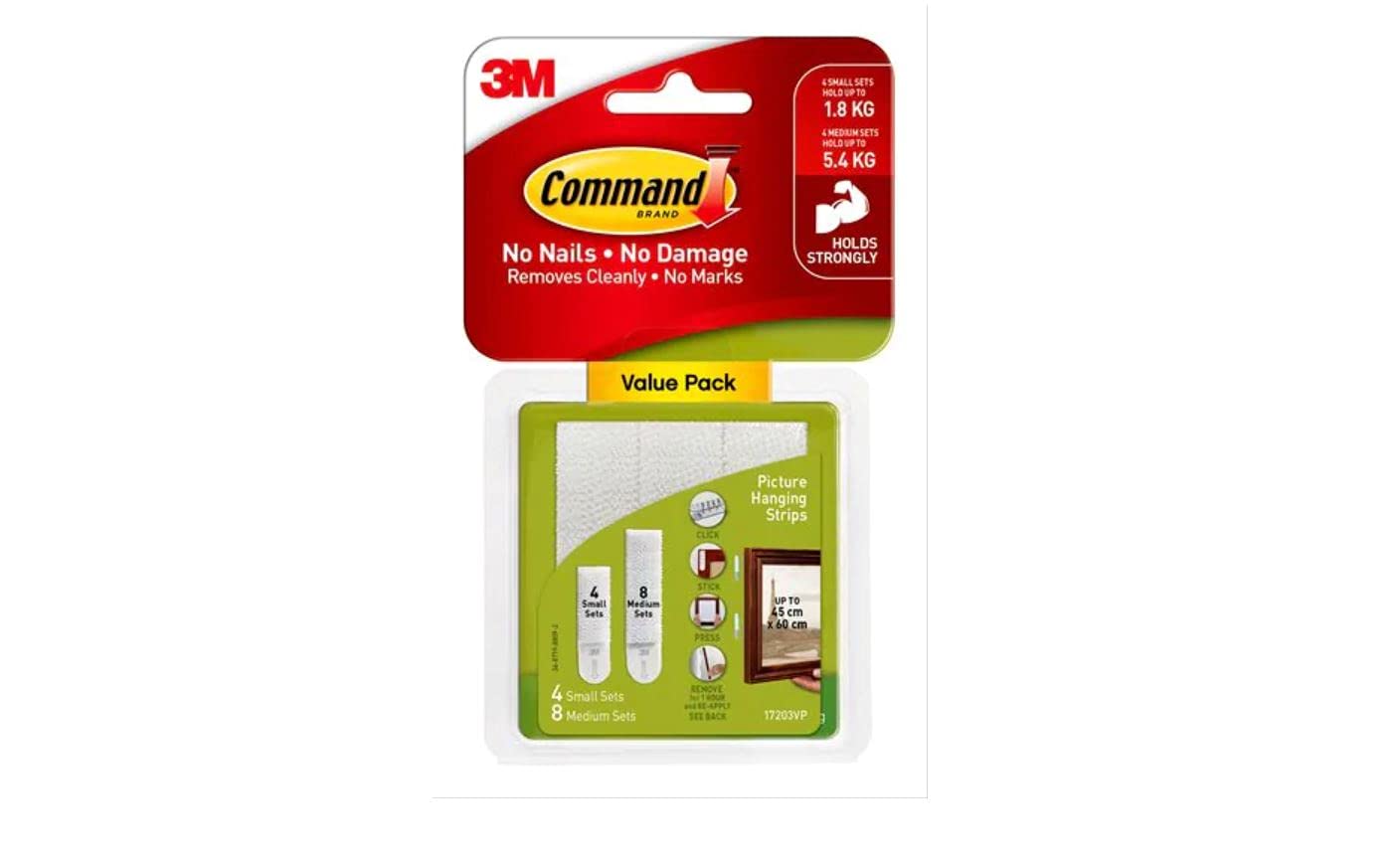 Command™ Small & Medium Picture Hanging Strips Value Pack