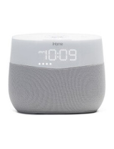 iHomeiGV1 Voice Activated Bluetooth Bedside Speaker System