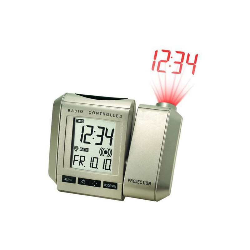 RADIO CONTROLLED PROJECTION CLOCK WITH DIGITAL THERMOMETER